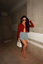 Falda denim